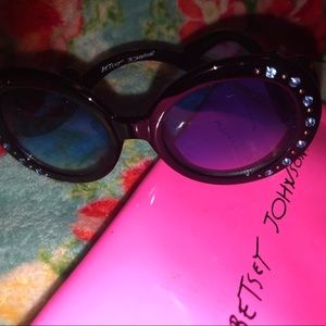 Betsy Johnson sunglasses and case